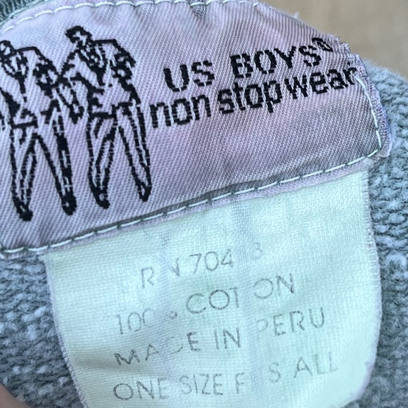 90s Distressed Sweatshirt boxy cut One Size Women's large Sage Green - Picture 10 of 11